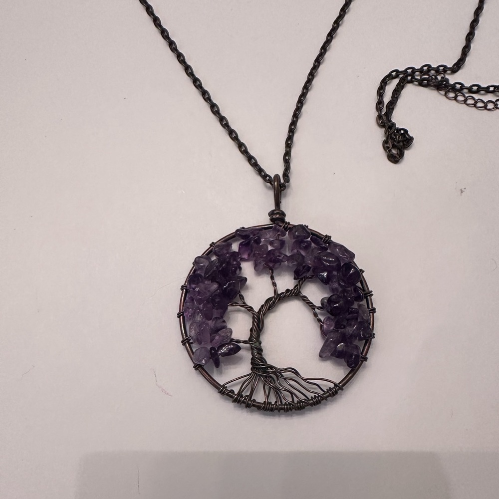 Amethyst Tree of Life Necklace